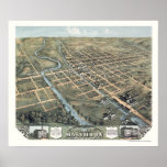 Massillon, OH Panoramic Map - 1870 posters