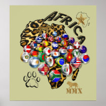 Massive Africa World Cup Soccer football poster