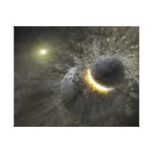 Massive Smash-Up at Vega Canvas Print
