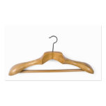 massive wooden coat hanger business card template
