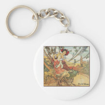 masson de chocolat de mucha d'Alphonse Porte-clefs