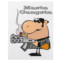 masta gangsta master gangster personalized flyer