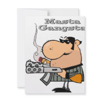 masta gangsta master gangster personalized announcement