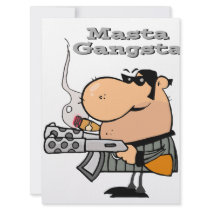 masta gangsta master gangster personalized announcement