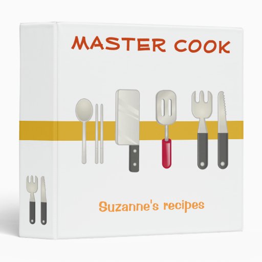 MASTER COOK - binder with your name