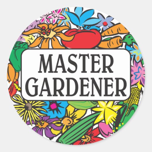 Master Gardener Round Sticker