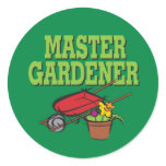 Master Gardener Round Sticker