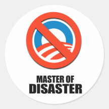 Master of Disaster Round Stickers