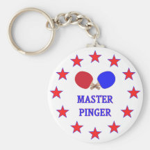 Master Pinger Ping Pong Keychain
