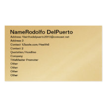 Master Promoter Business Card