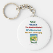 mastering satisfying - Golf Putt Keychains