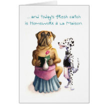 Mastiff and Dalmatian - Congratulations Card