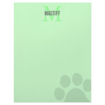 Mastiff Monogram Custom Letterhead