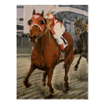 Match Race – Seabiscuit vs. War Admiral Painting Post Cards