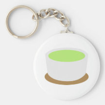 Matcha tea key chain