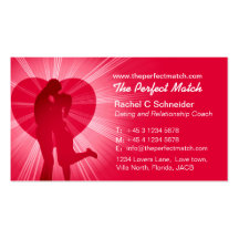 Matchmaker relationship coach business card