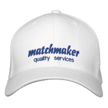 matchmaker works with guarantee joke embroidered baseball cap