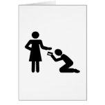 Material Woman - Man Cards