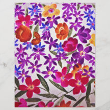 Matériel floral de tissu prospectus en couleur