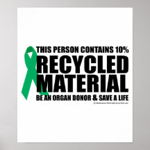 Matériel réutilisé de donateur d'organe posters
