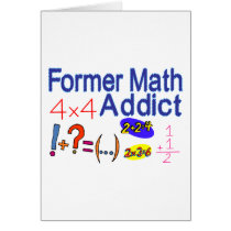 Math Addict Greeting Cards