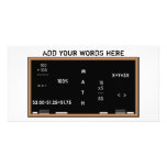 Math blackboard photo greeting card