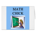 MATH CHICK GREETING CARDS