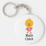 Math Chick Key Chain