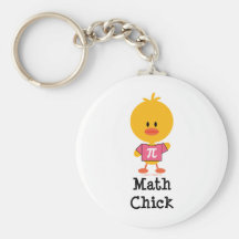 Math Chick Key Chain