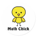 Math Chick stickers