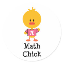 Math Chick Stickers