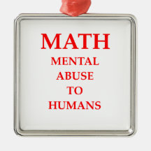 MATH CHRISTMAS TREE ORNAMENT