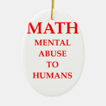 MATH CHRISTMAS TREE ORNAMENTS