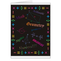 Math Design Black Card