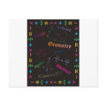 Math Design Black Postcards
