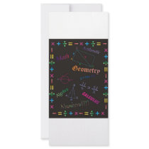 Math Design Black Rack Cards