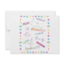 Math Design Personalized Announcements