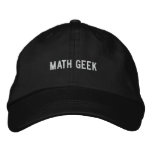 Math Geek embroidered hats