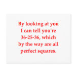 math geek love pick up line postcards