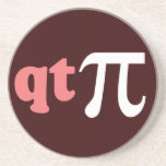 Math Humour - Cute Tee Pi Beverage Coaster