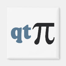 Math Humour - Cute Tee Pi Magnets