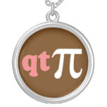 Math Humour - Cute Tee Pi Necklace