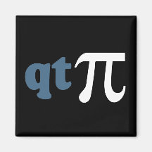 Math Humour - Cute Tee Pi Refrigerator Magnet