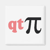 Math Humour - Cute Tee Pi Refrigerator Magnet