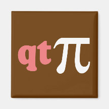 Math Humour - Cute Tee Pi Refrigerator Magnets