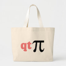 Math Humour - Cute Tee Pi Tote Bags