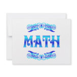 MATH invitations