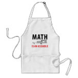 math is an asshole apron