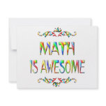 Math is Awesome invitations
