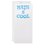 Math is Cool rack cards